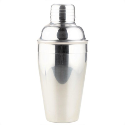 6018-MEDIUM STAINLESS STEEL COCKTAIL SHAKER / W FDL 12 OZ.*